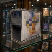 Boîte de présentation en acrylique personnalisée pour cartes à collectionner, fermeture magnétique transparente, protection UV, boîte de rangement et de présentation pour cartes à collectionner