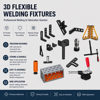 Plateforme de soudage flexible 3D, table de soudage en fonte, poste de travail de soudage tridimensionnel avec accessoires de fixation