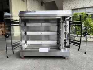 เครื่องย่างไก่แก๊สแบบหมุนอัตโนมัติ 4 ตัว ยี่ห้อ Libermann รุ่น KTQ-4B ทำจากสแตนเลส ขายดี - Product Image 5