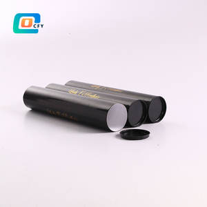 Tubes de courrier personnalisés en carton noir, emballage <span class=keywords><strong>rond</strong></span>, <span class=keywords><strong>pour</strong></span> le courrier postale, avec estampage en or, pièces - Product Image 4