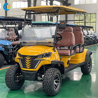 Voiturette de golf Robetaa certifiée CE, personnalisée, de luxe, à quatre roues, 4 places, 60V, électriques, à vendre