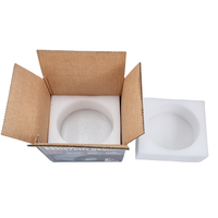 Boîte en papier kraft personnalisée de qualité supérieure avec logo, emballage pliable en carton pour produits électroniques, mousse carrée portable avec gaufrage
