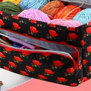 Populaire petite taille <span class=keywords><strong>vide</strong></span> tricot carré sac de rangement outil de tricot couture modèle sac à main bricolage outil sac de rangement - Product Image 4
