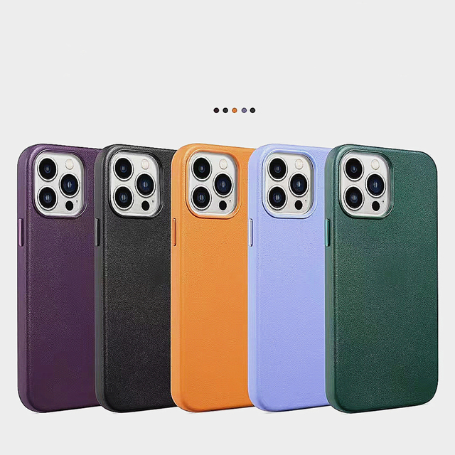 Real Silicone Shockproof Magnetic Mobile Phone Cases Wireless Charging for 17 Mini Pro Max-16 Colors Stock Luxury Design