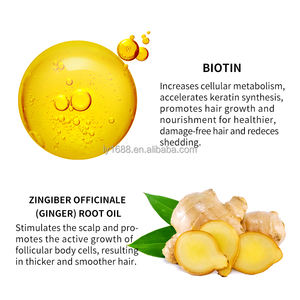 Özel Logo organik tamir Anti kayıp bölünmüş biter biyotin ve zencefil yeniden büyüme bitkisel zengin saç büyüme <span class=keywords><strong>Serum</strong></span> yağı - Product Image 3