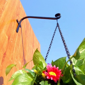 Crochet pivotant pour plante support de plante suspendu pour panier de fleurs <span class=keywords><strong>carillon</strong></span> éolien lanterne mur plante extérieur mangeoire à oiseaux cintre - Product Image 5