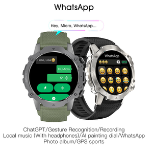 Reloj inteligente S11 M11 MA25 RUN8 personalizado con esfera grande para hombres de negocios, con WhatsApp, ChatGPT, GPS, IA, nueva era de relojería. - Product Image 1