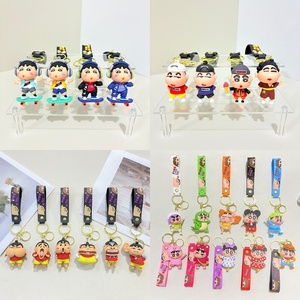 Llavero de PVC con diseño de dibujos animados de Crayon Shin-chan, divertido colgante para bolso, color personalizado, decoración publicitaria, venta al por mayor - Product Image 2