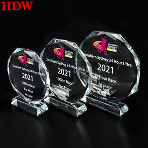 निर्माता थोक खाली क्रिस्टल ग्लास पुरस्कार और ट्राफियां अनुकूलित डिजाइन पुरस्कार क्रिस्टल ट्रॉफी - Product Image 6