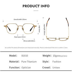 Monture de lunettes optiques en titane 81011, marque Ditch, matériau de qualité supérieure - Product Image 6