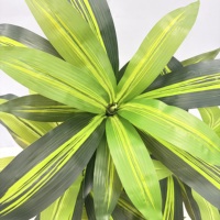 Plante artificielle Dracaena de 120 cm, multi-tiges, feuilles imitation feuille de palmier, pour hôtel, hall, café, bureau, réception, décoration intérieure