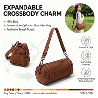 Mini sac bandoulière personnalisé pour femme, pochette porte-clés et porte-monnaie de voyage quotidien avec mousqueton