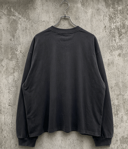 Heavyweight French Terry Boxy Fit Distressed T-<b>shirt</b> Graphic Rhinestone Vintage <b>Y2K</b> Streetwear Mens Long Sleeve t <b>Shirt</b> - Product Image 2