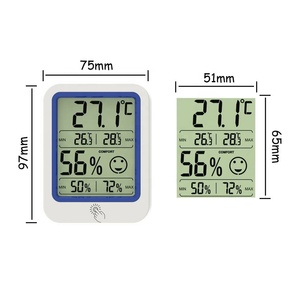 Termómetro Digital de medición de humedad y temperatura <span class=keywords><strong>para</strong></span> el hogar, higrómetro electrónico LCD con retroiluminación, estación meteorológica interior - Product Image 4