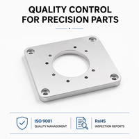 Service d'usinage CNC, pièces en alliage d'aluminium, plaques adaptatrices, finition de placage mat, pièces usinées CNC de précision personnalisées