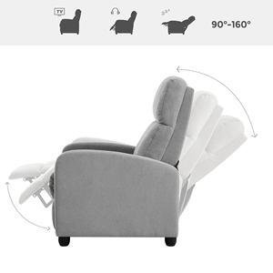 Canapé inclinable manuel simple <span class=keywords><strong>SONGMICS</strong></span>, fauteuil d'appoint moderne, fauteuil inclinable à dossier rabattable - Product Image 3