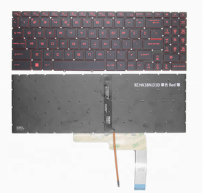 Teclado Lapop para MSI Katana GF66 <span class=keywords><strong>GF76</strong></span>, teclado GL66, versión de EE. UU., retroiluminado colorido, 2, 1, 2, 1, 2, 2, 2, 2, 2, 2 - Product Image 5