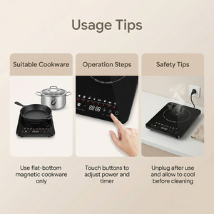 Cocina de Inducción Wok de Gran Capacidad, 3500W, Calentamiento Rápido Comercial, Diseño Compacto y Práctico de Grado Profesional Wi-Fi - Product Image 2
