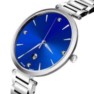 Stainless Steel Lady Wristwatch <b>Calendar</b> Window Date Luxury Elegant Watch for Women Custom Color - Product Image 1