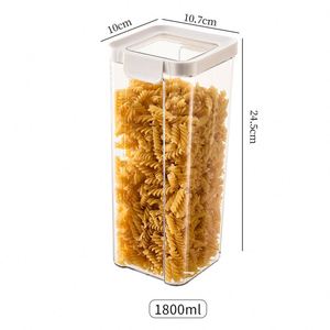 ชุดกล่องเก็บอาหารแห้งแบบซ้อนได้ 24 ชิ้น ปลอดสาร BPA ปิดสนิท สำหรับจัดระเบียบครัว บรรจุ 42 แพ็ค - Product Image 4