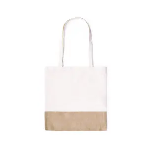 Borsa shopper in iuta e cotone biologici, gadget ecologici - Product Image 2