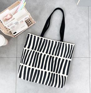 Bolsa de algodón impresa, bolsa de mano de algodón con logo, bolsa de compras de lona de algodón de gran capacidad - Product Image 1