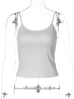 FS11582A Nouveaux vêtements tendance pour femmes, hauts à pois d'été