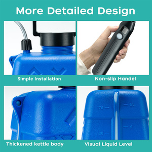 Pulvérisateur d'eau de jardin à batterie, pulvérisateur à dos en métal, 5 buses de pulvérisation, tige télescopique, capacité de 5 L, haute efficacité pour le jardin - Product Image 3