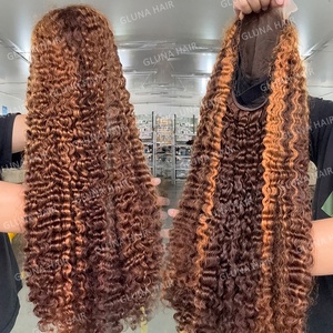 Parrucca con frontale in pizzo trasparente HD 13x4, <span class=keywords><strong>capelli</strong></span> ricci birmani grezzi, 100% <span class=keywords><strong>veri</strong></span> <span class=keywords><strong>capelli</strong></span> umani # <span class=keywords><strong>Parrucche</strong></span> color Borgogna 99J per Donne di Colore, Vendita all'Ingrosso - Product Image 5