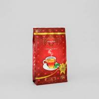 Sachet d'emballage de thé personnalisé imprimé avec soufflet latéral, fond plat à quatre soudures, thermoscellable, qualité alimentaire, OEM ODM