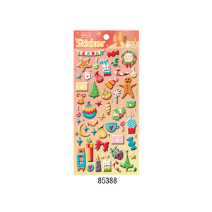 Nekoni Puffy 3D Adesivi Buon Natale Kawaii Auto Estetico Decorativo Puffy Stickers Sheet per 3D Adesivi In Schiuma - Product Image 1