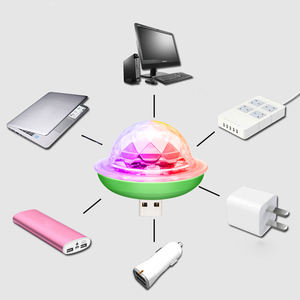 Nouveau Mini RGB LED USB voiture lampe décorative 12V lumière ambiante avec musique contrôle du son coloré intérieur voiture atmosphère lumière - Product Image 4