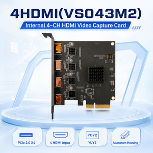 Carte de capture vidéo HDMI interne PCIe 4 canaux, entrée 4K*30Hz, sortie 1080P*60Hz, format YUY2, bande passante 20 Gbps pour <span class=keywords><strong>Windows</strong></span>, Mac, Linux - Product Image 5