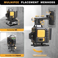 Niveau laser vert 4D 16 lignes pour précision industrielle/bricolage 360 ° expédié depuis un entrepôt local américain