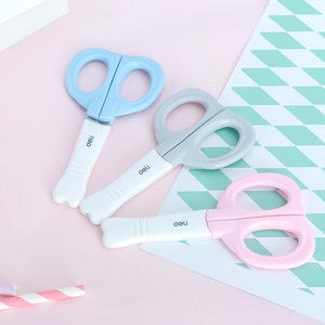 Tijeras Deli Elephant Trunk de 6 pulgadas con puntas redondeadas para cortar papel artesanal para niños - Product Image 3