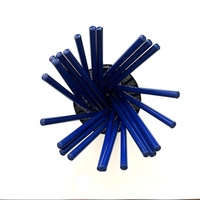 Vente directe du fabricant, crayon promotionnel standard Shengyada écologique en bois noir bleu HB, aiguisé, avec impression UV