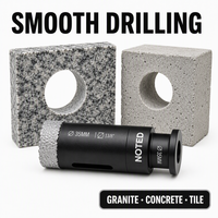 Kit de forets diamantés multi-tailles pour robinets de salle de bain et tuyaux d'évacuation, outils de perçage, boîte d'emballage OEM, vente chaude usine