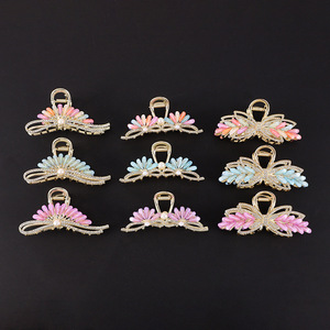 Butterfly Hair <b>Clip</b> Alloy 12 Cm Gold Claw Design For Women Daily Use - Product Image 2