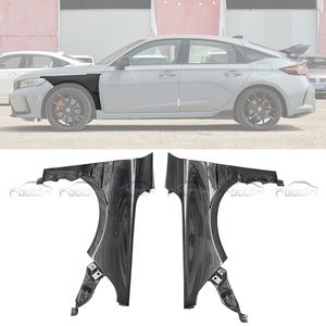 Kit de Carrocería de Fibra de Carbono para Honda Civic Type R FL5 2022-2023, Parachoques Delantero y Divisores con Guardabarros Laterales HC, Pieza Personalizada - Product Image 1