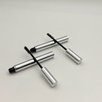 Tube de mascara rechargeable multi-usage en aluminium vide, flacon cosmétique anti-fuite pour mascara et sérum pour cils avec applicateur brosse