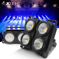 Projecteur de scène DJ Studio Strobe 4 Yeux Blanc Chaud Blanc Froid 2-en-1 4x100W COB LED DMX pour Public, Effet Peaky Blinders