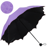 Parapluie à changement de couleur avec logo personnalisé, coupe-vent, pliable manuel, pour la pluie et le soleil, idéal pour les voyages, les affaires, cadeau promotionnel, fournisseur en gros
