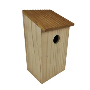 사용자 정의 야외 소나무 나무 오리 상자 배치 야생 동물 나무 오리 집 상자