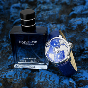 Montres pour homme, marque de luxe, montre mécanique automatique pour homme, double fuseau horaire, cadran avec carte du monde - Product Image 5