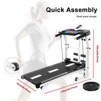 Tapis de marche compact multifonctionnel pliable, tapis de course mécanique le moins cher pour l'exercice à domicile
