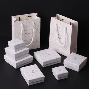 Custom Designed Rigid <b>Cardboard</b> Luxury Jewelry Gift <b>Box</b> Set Rectangle Shape for Watch Ring Necklace - Product Image 1