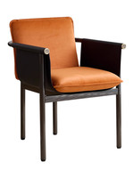 Nouvelle Chaise de Salle à Manger 2026 Style Vintage Moderne en Acier, Cuir et Tissu, Amovible et Lavable, pour Grand Appartement, Villa, Restaurant