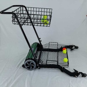 Carrito Recolector de Pelotas de Tenis, Recubrimiento Metálico Verde, Modelo 2020, Equipo Deportivo - Product Image 2