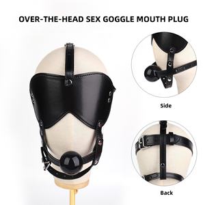BDSM Gag وعصابة العينين تسخير والعتاد فتح الفم هفوة مع العين الجنس ألعاب عبودية الملحقات والعتاد - Product Image 2