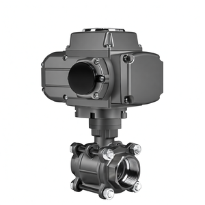 Vannes de régulation en acier inoxydable COVNA, commande urgente, DN25, 1 pouce, trois pièces, vanne à bille électrique filetée, moteur AC220V, vanne à bille - Product Image 2